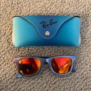 Wayfarer purple ray bans